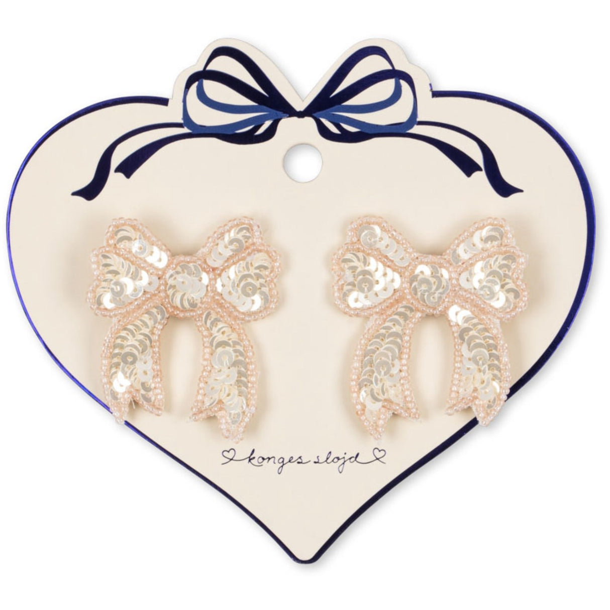 Konges Sløjd Cameo Rose 2 Pakke Paljet Bue Hair Clip