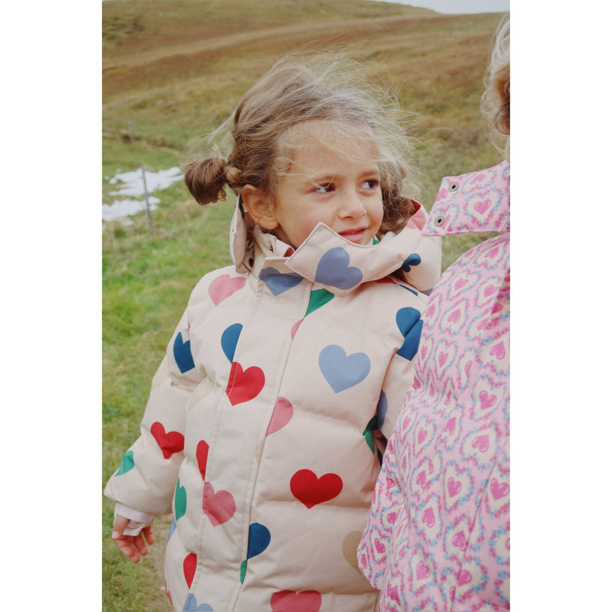 Konges Sløjd Bon Coeur Coloré Magnum Down Jakke Print Grs