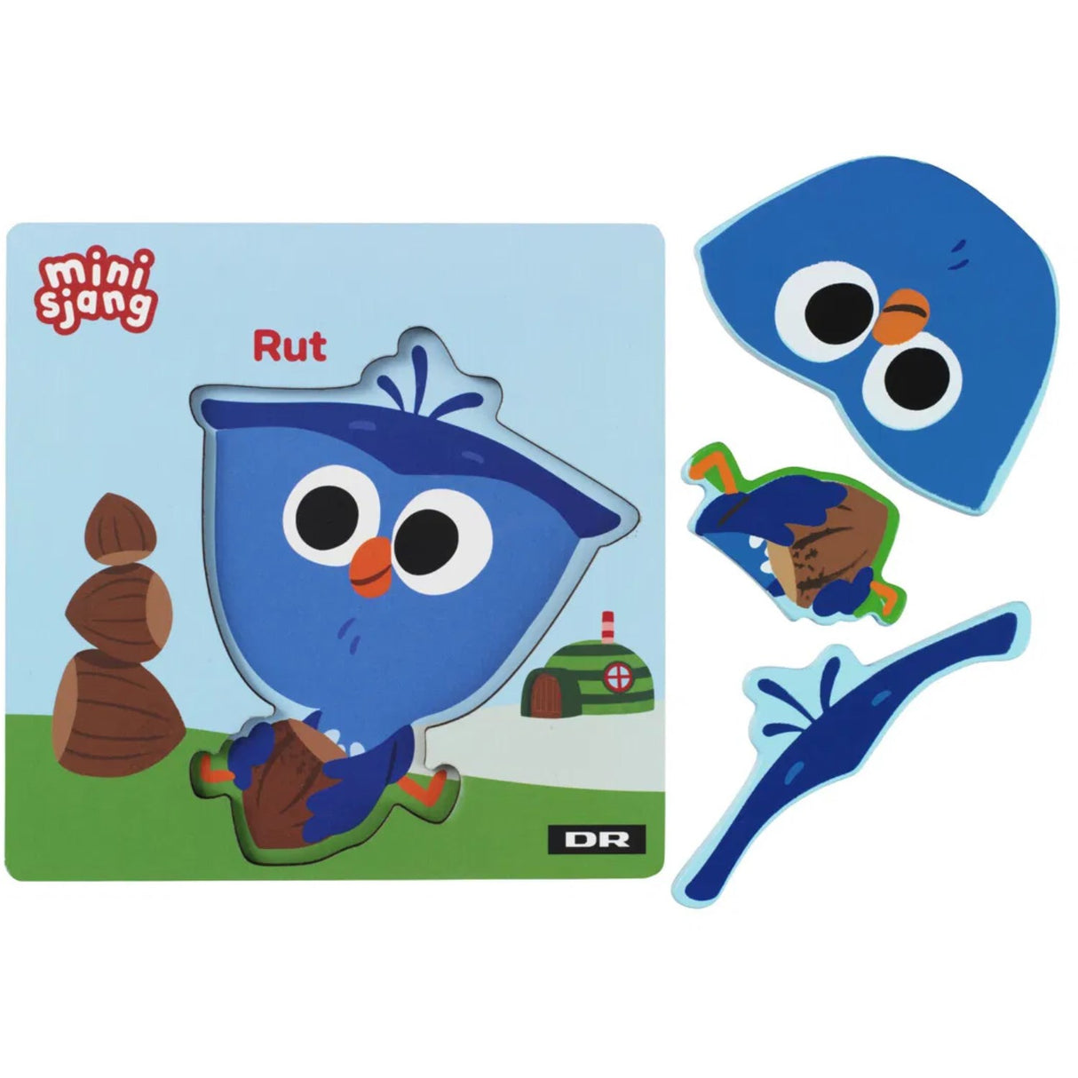 DR Puslespill i tre, 3 brikker, Rut
