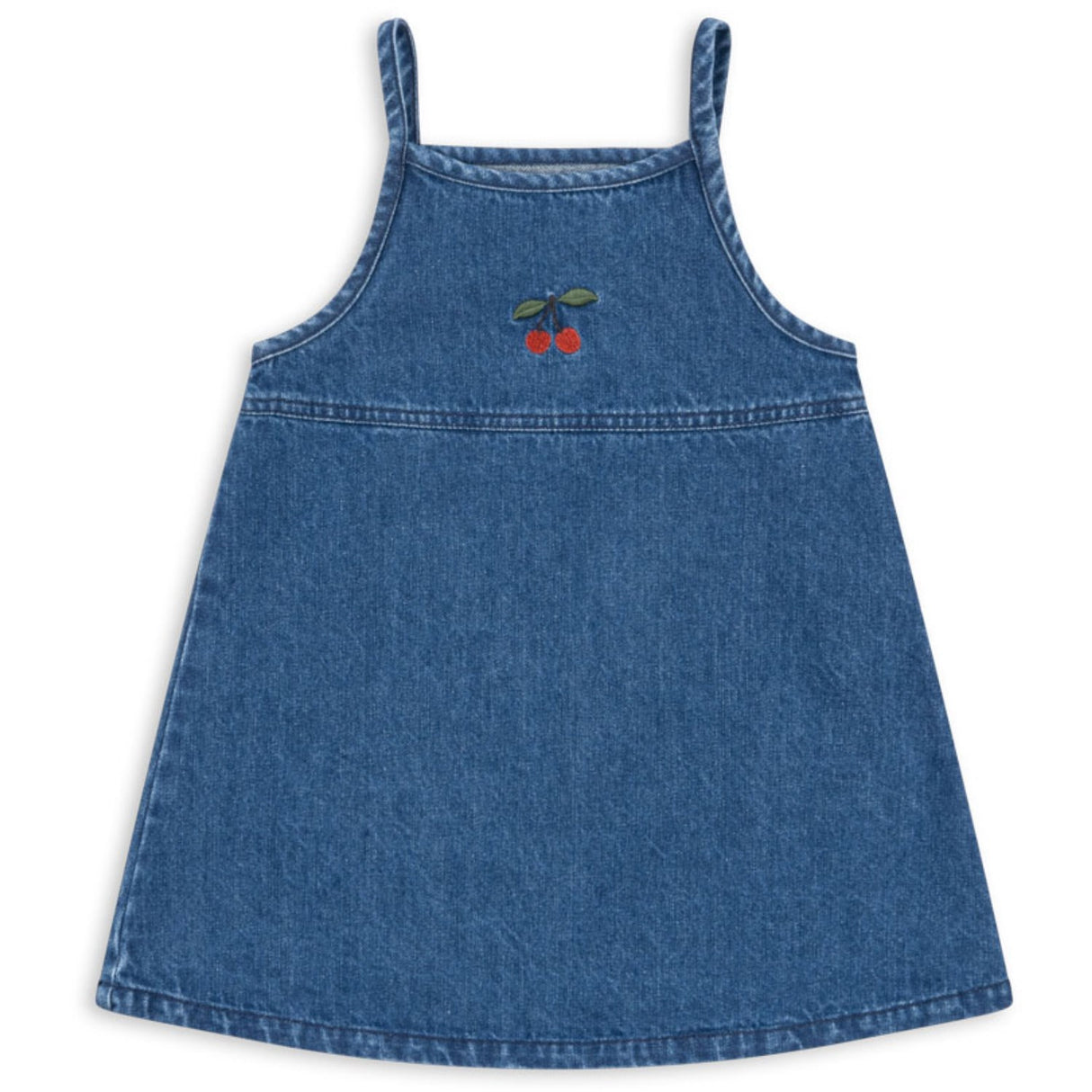 Konges Sløjd x Luksusbaby Denim Blue Magot Strap Dress GOTS