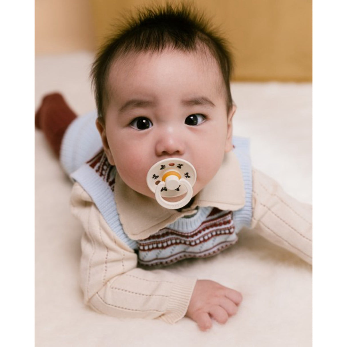 Bibs Ivory/Plum Smokk Colour Holiday Bue 2-Pakning Latex