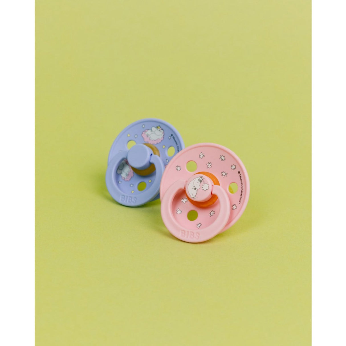 Bibs X Moomin Baby Pink Mix Smokk Colour 2-Pakning Dreaming Latex