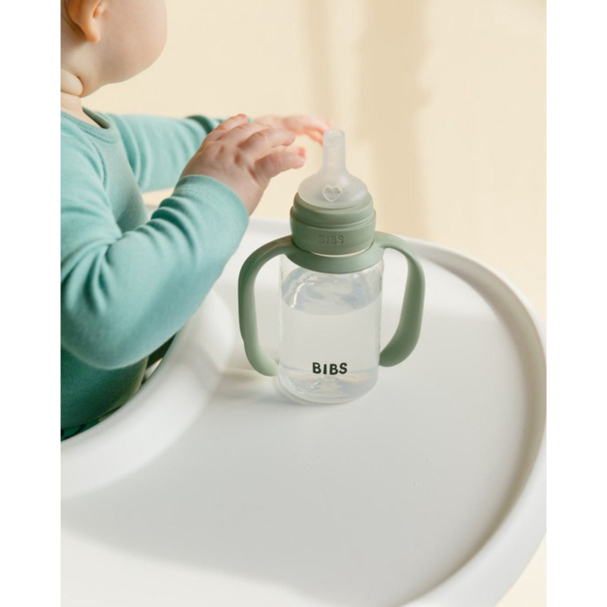Bibs Sage Baby Sippy Flaske Spout Round Silikon Slow Flow