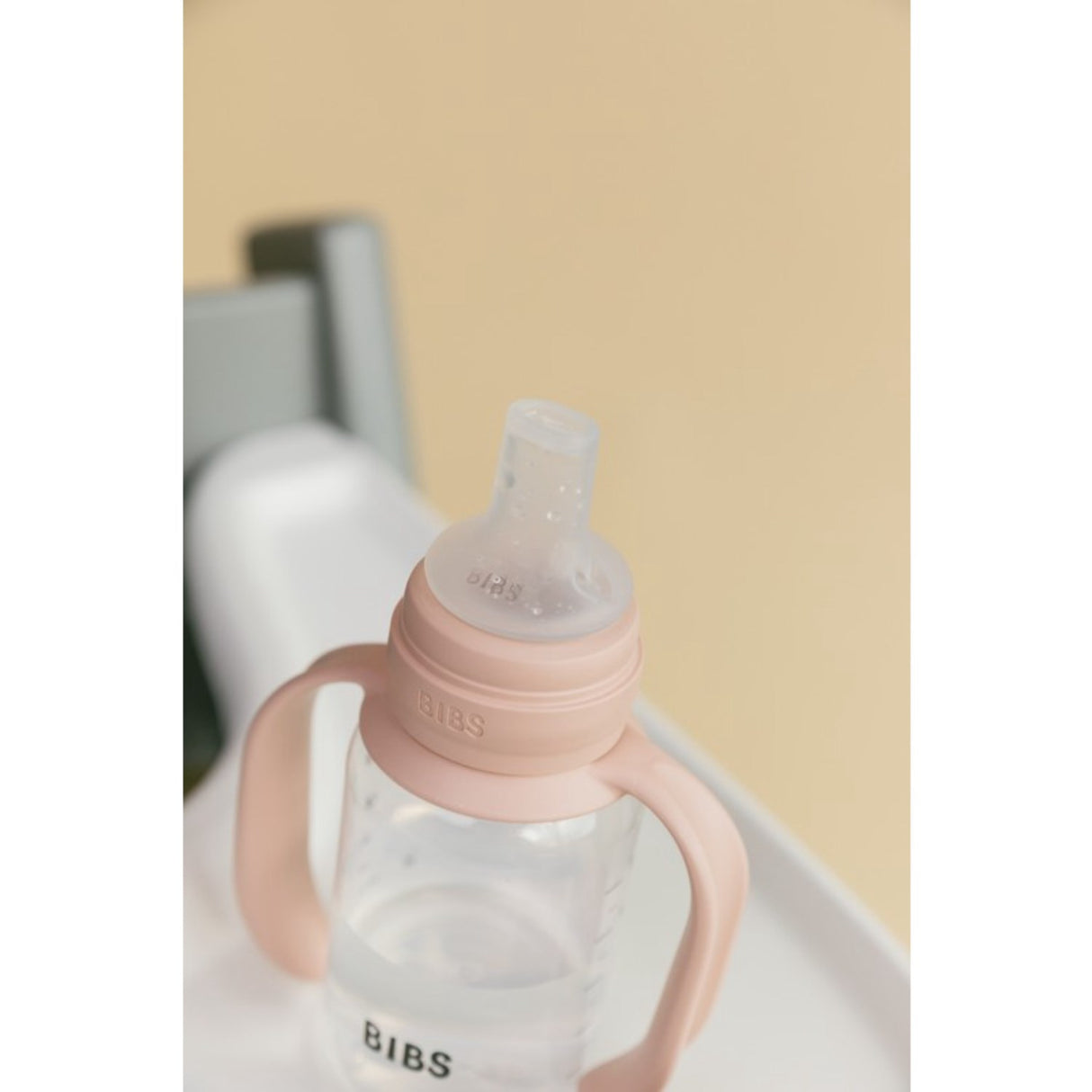 Bibs Blush Baby Sippy Flaske Spout Round Silikon Slow Flow