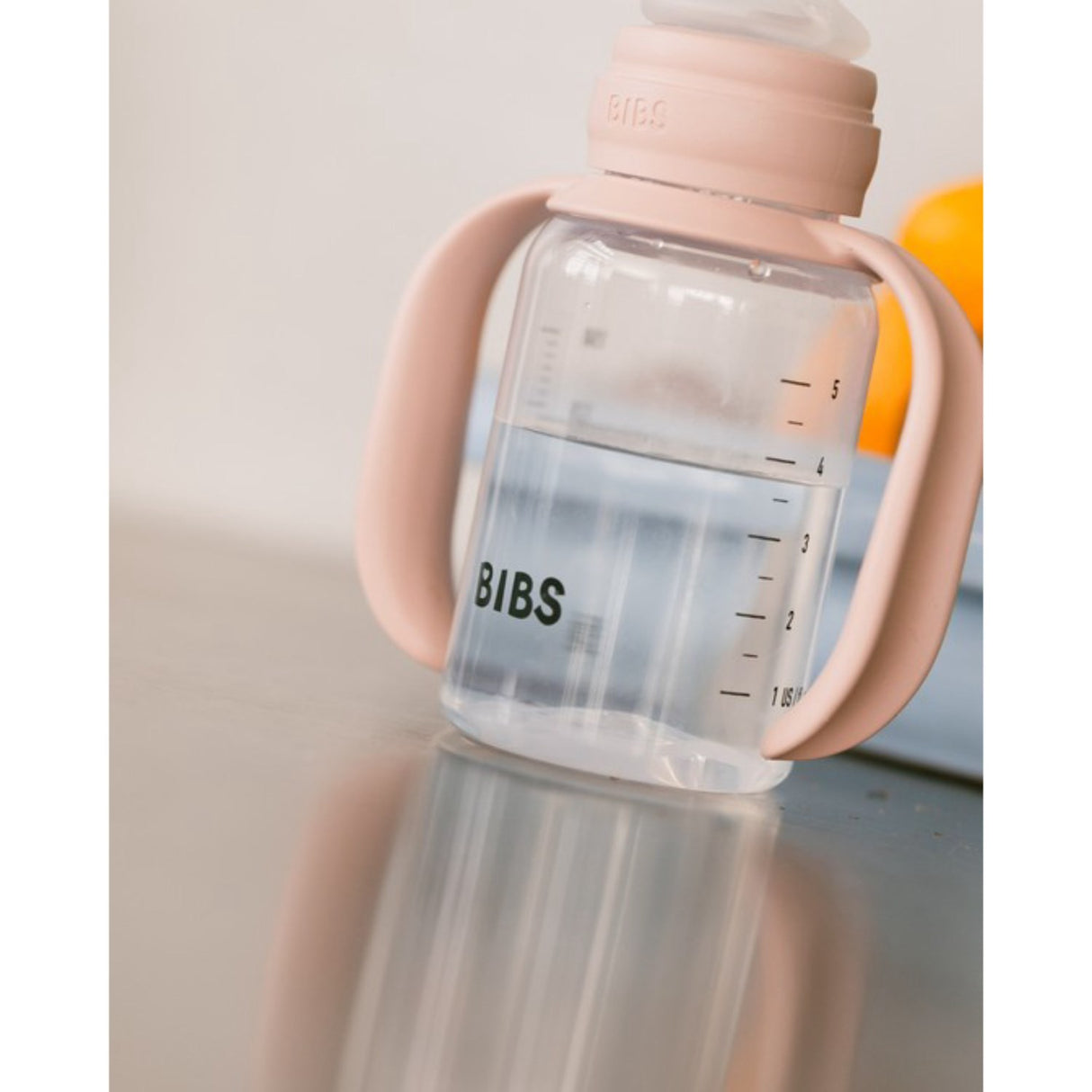Bibs Blush Baby Sippy Flaske Spout Round Silikon Slow Flow