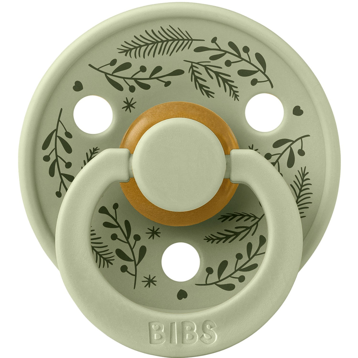 Bibs Sage/Hunter Green Smokk Colour Holiday Leaf 2-Pakning Latex