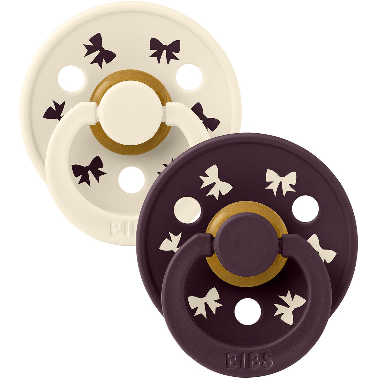 Bibs Ivory/Plum Smokk Colour Holiday Bue 2-Pakning Latex