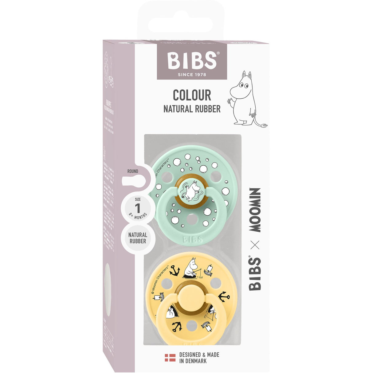 Bibs X Moomin Nordic Mint Mix Smokk Colour 2-Pakning Sailing Latex