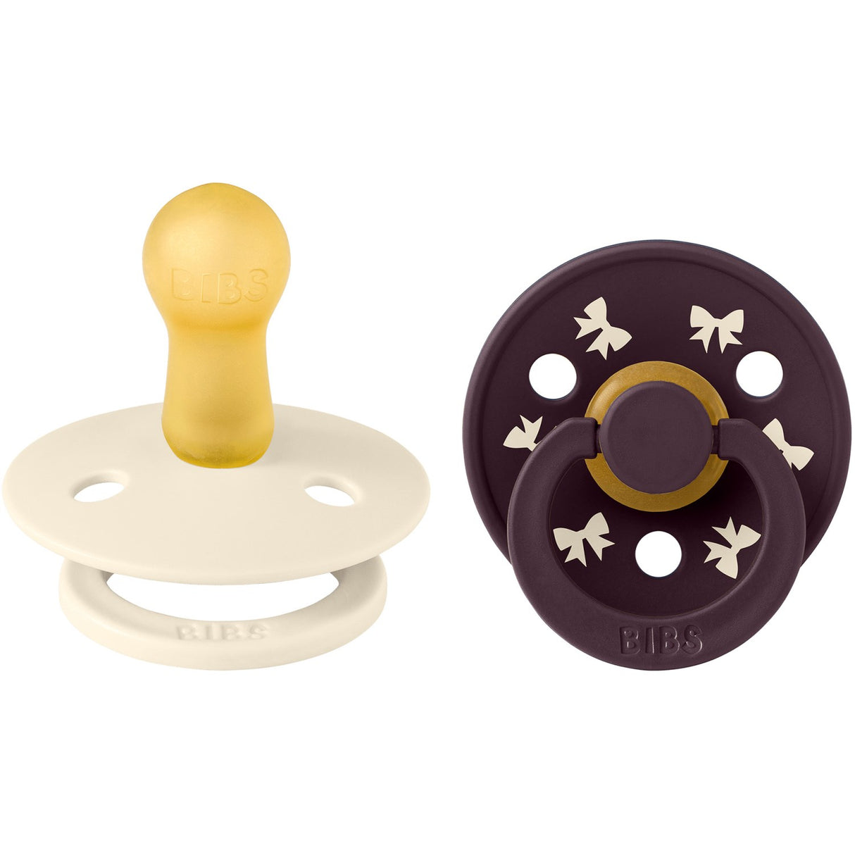 Bibs Ivory/Plum Smokk Colour Holiday Bue 2-Pakning Latex