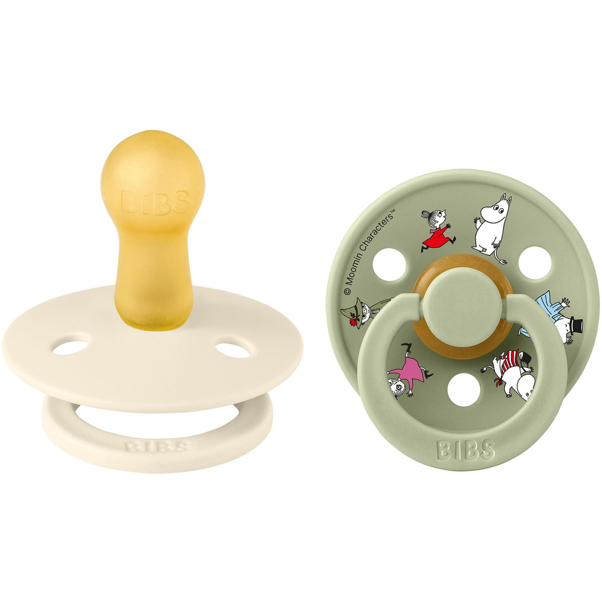 Bibs X Moomin Ivory Mix Smokk Colour 2-Pakning Friends Latex
