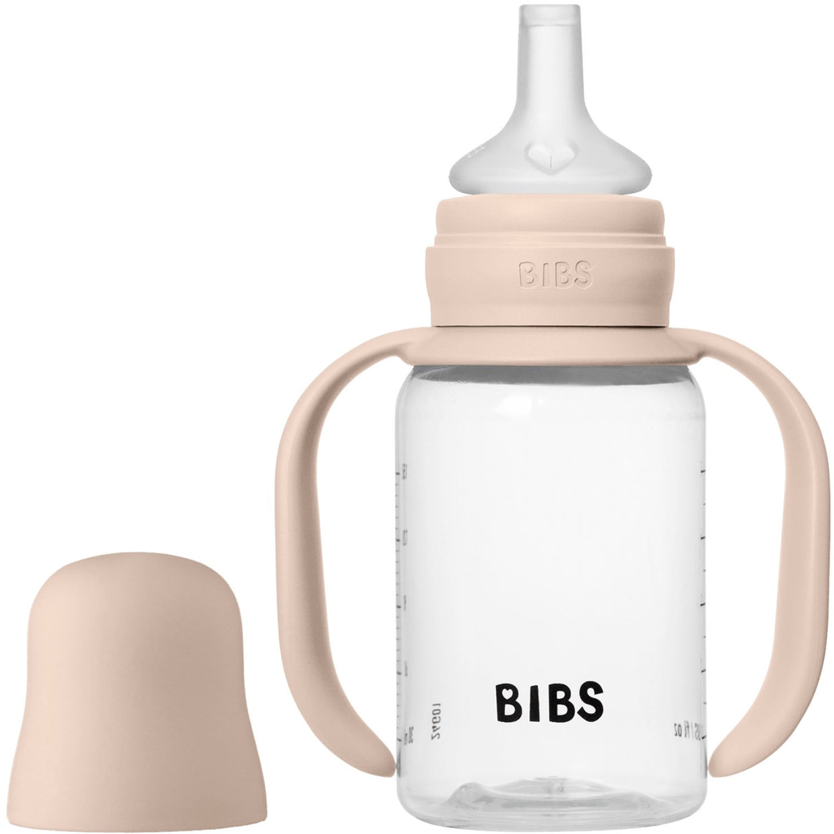 Bibs Blush Baby Sippy Flaske Spout Round Silikon Slow Flow