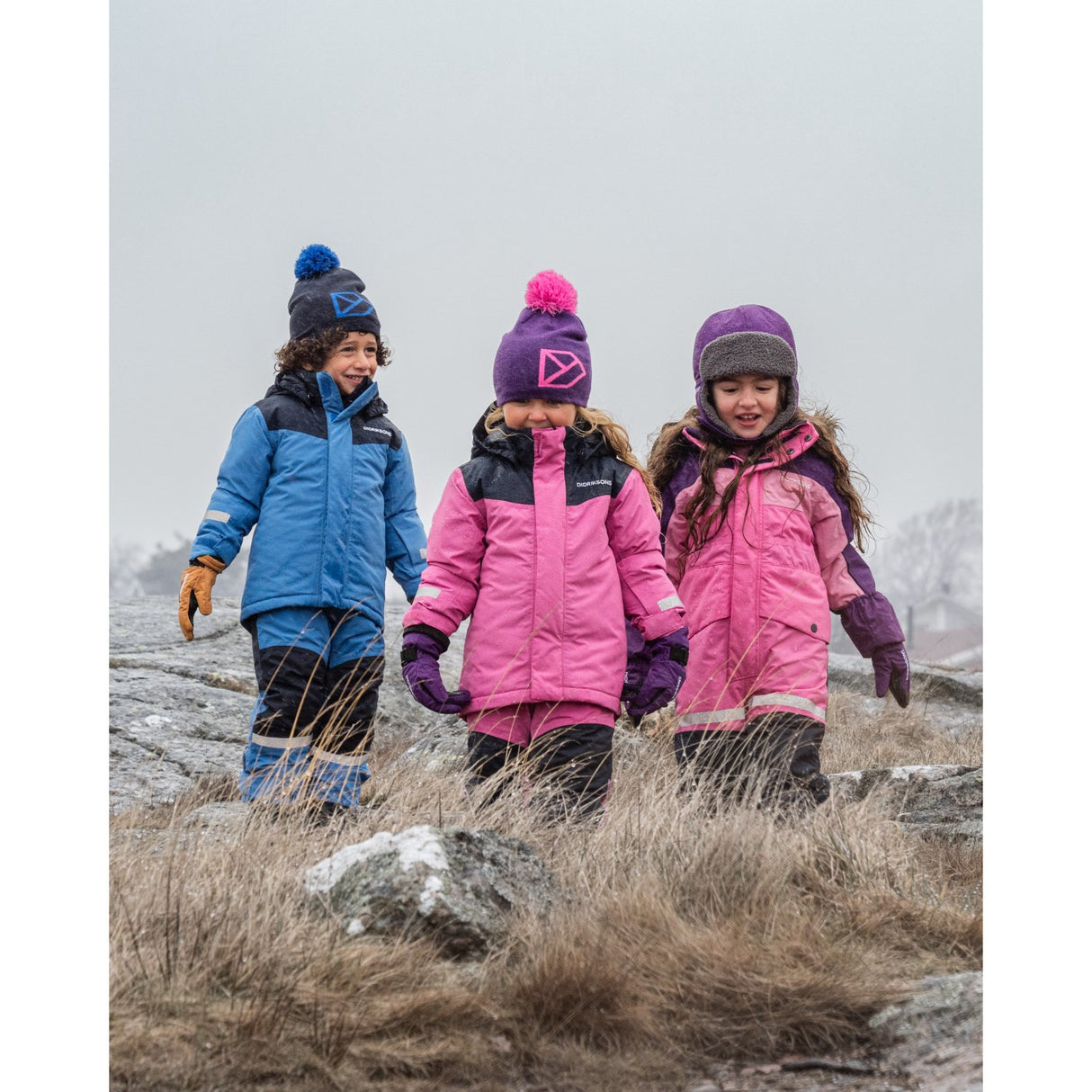 Didriksons Sweet Pink Skare Kids Sett