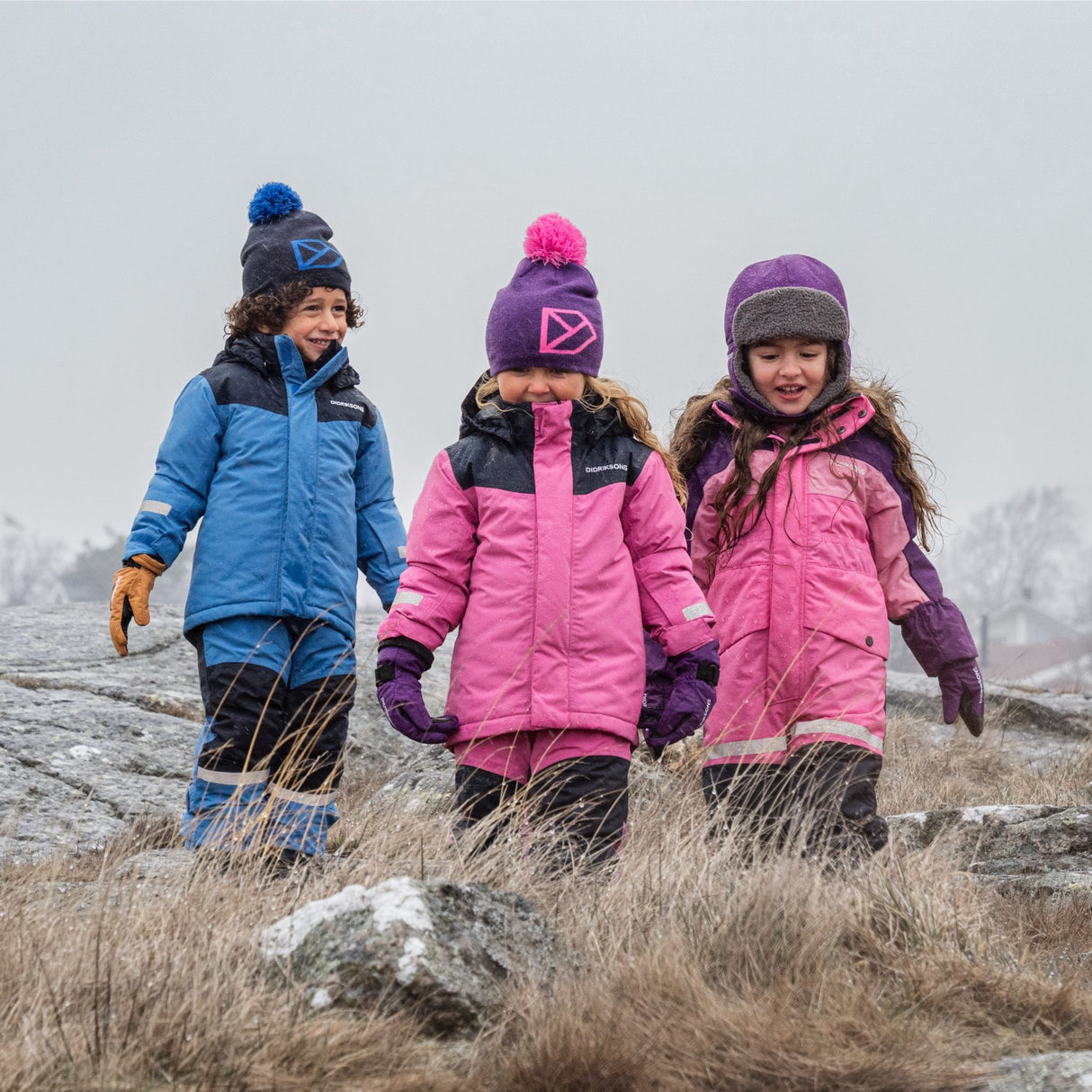 Didriksons Sweet Pink Skare Kids Sett