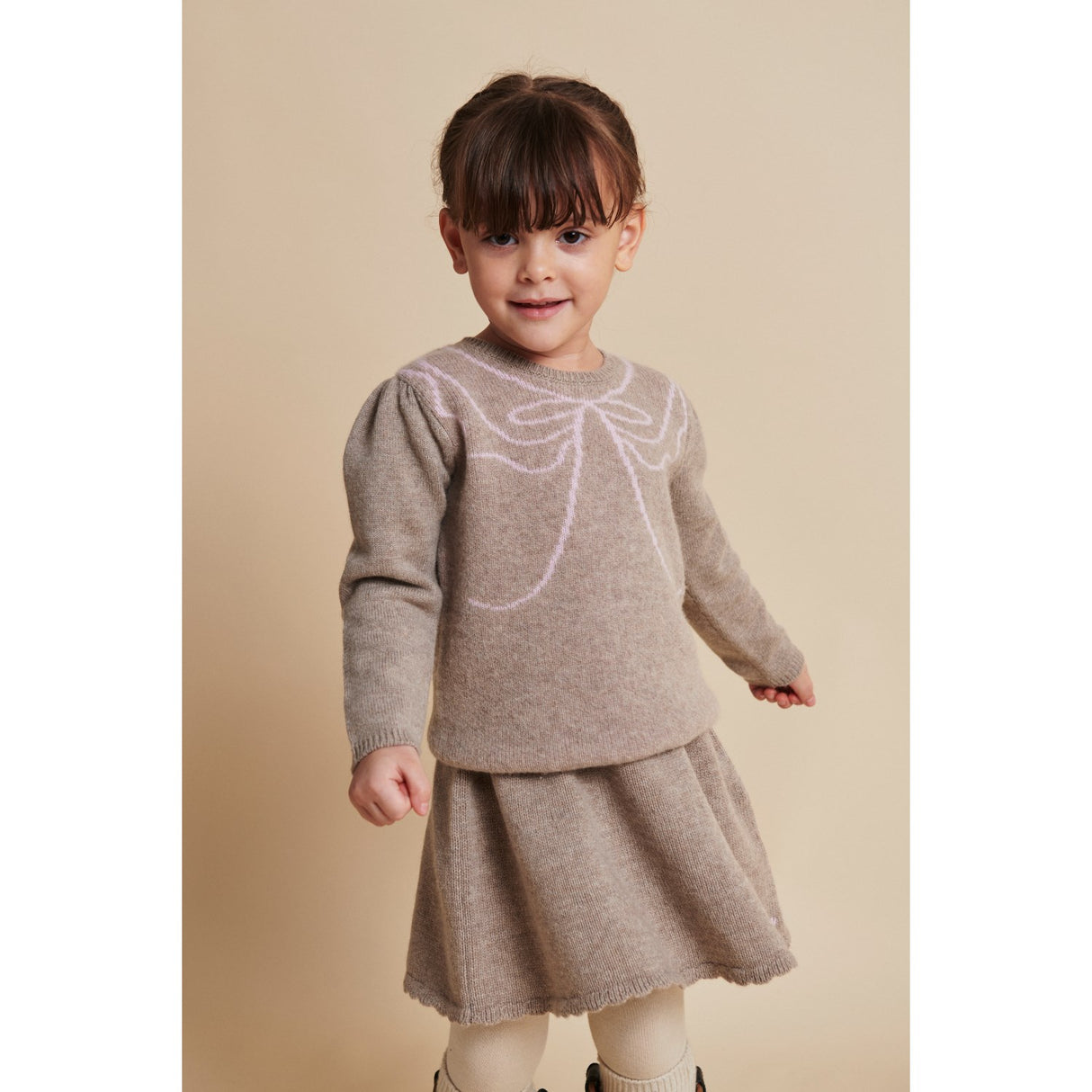 COPENHAGEN COLORS Sand/Bubblegum Comb. Cashmere Bue Deco Bluse