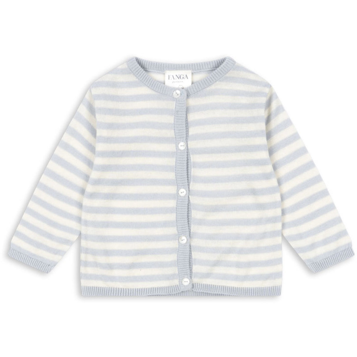 Konges Sløjd Fanga Gray Dawn Venti Strikk Cardigan GOTS