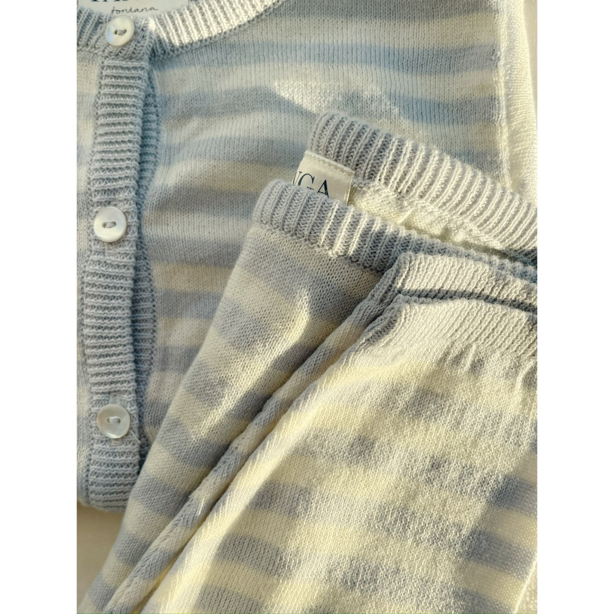 Konges Sløjd Fanga Gray Dawn Venti Strikk Cardigan GOTS