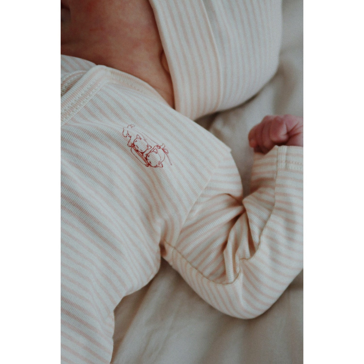 Konges Sløjd Fanga Blush Mix Fio Stripe 2 Pakke Beanie OCS