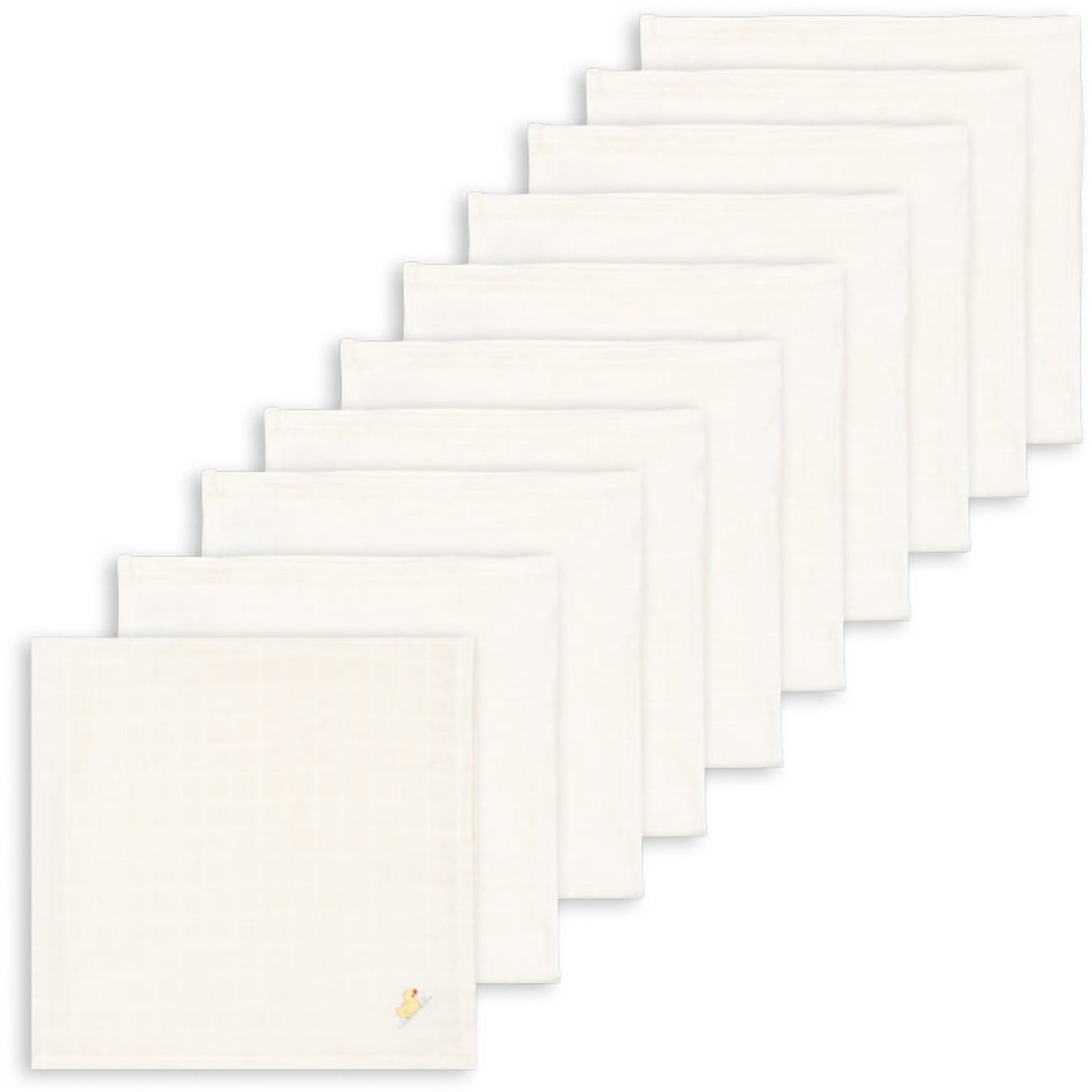 Konges Sløjd Fanga Antique White Nuvoli 10 Pakke Muslin Cloth GOTS