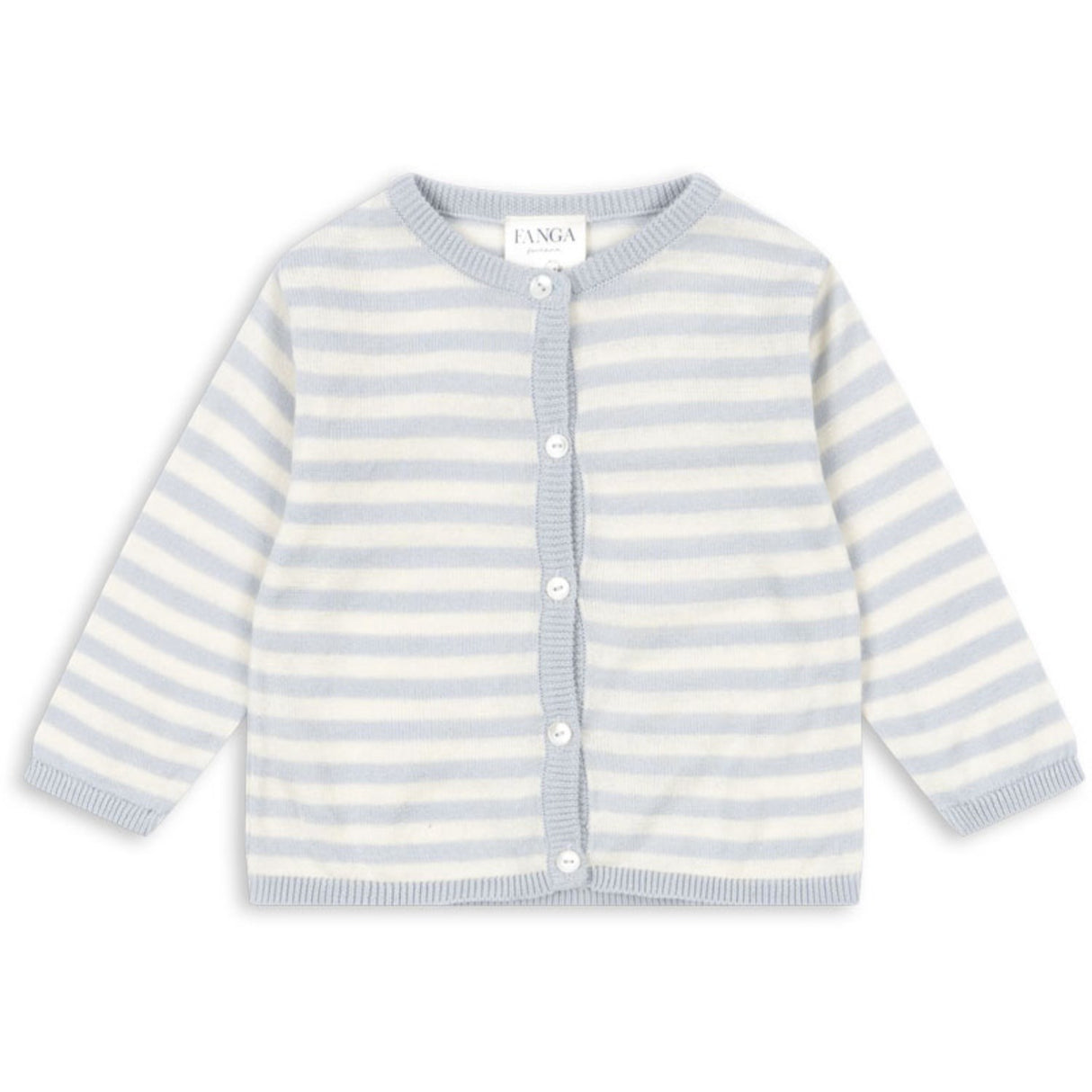 Konges Sløjd Fanga Gray Dawn Venti Strikk Cardigan GOTS