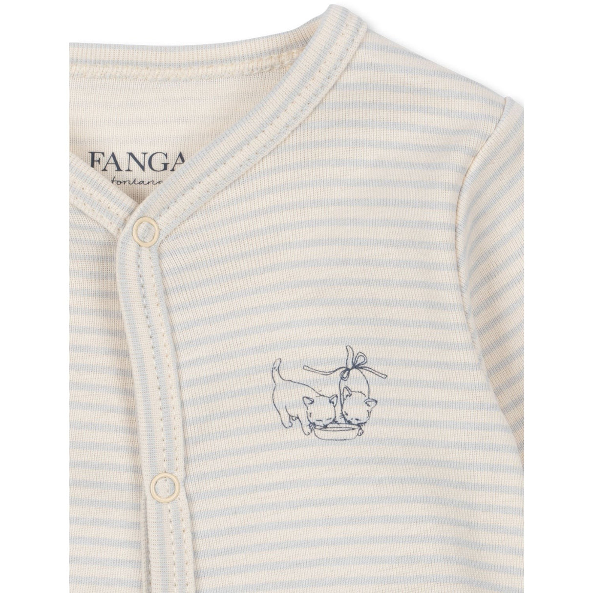 Konges Sløjd Fanga Tea Stripe Gray Dawn Fio Pj OCS
