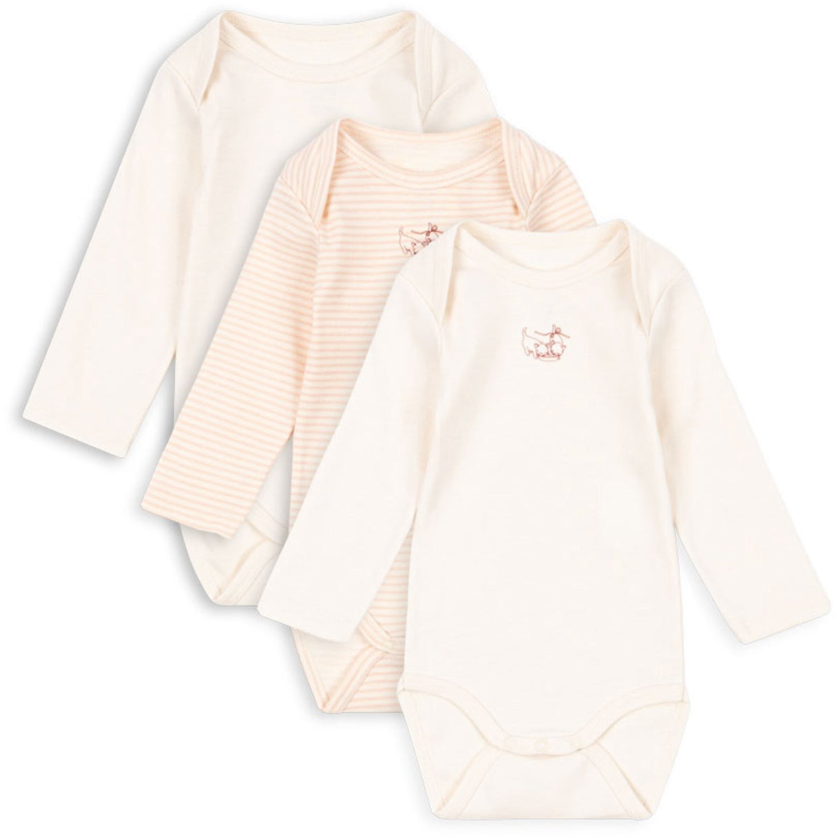 Konges Sløjd Fanga Blush Mix Fio Stripe 3 Pakke Ls Body OCS