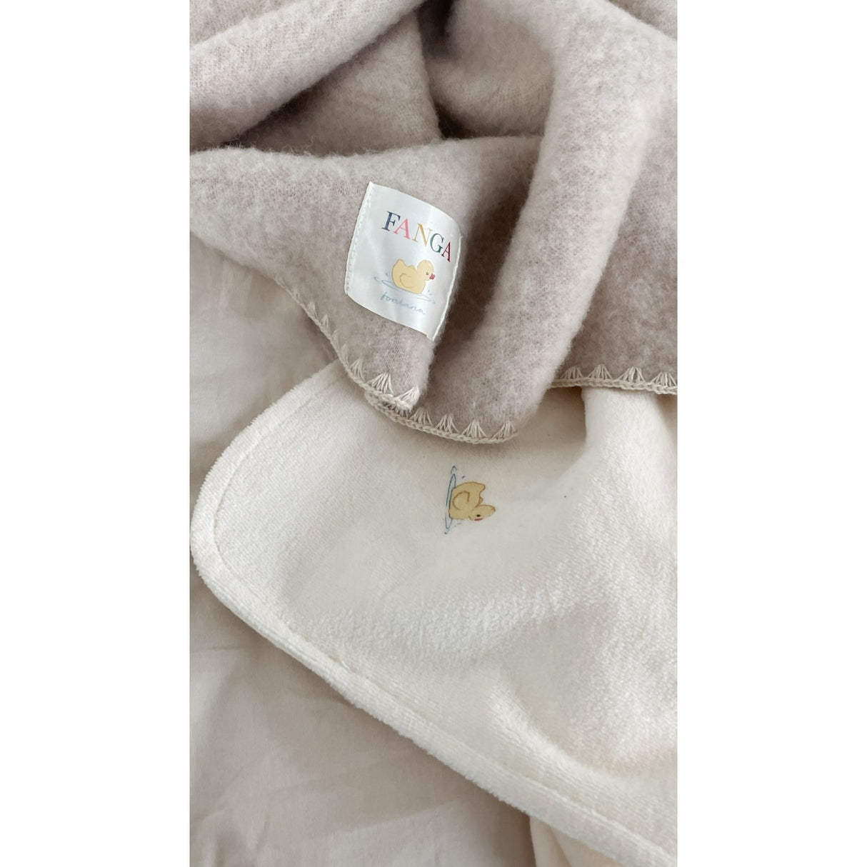 Konges Sløjd Fanga Antique White Elu Baby Teppe GOTS