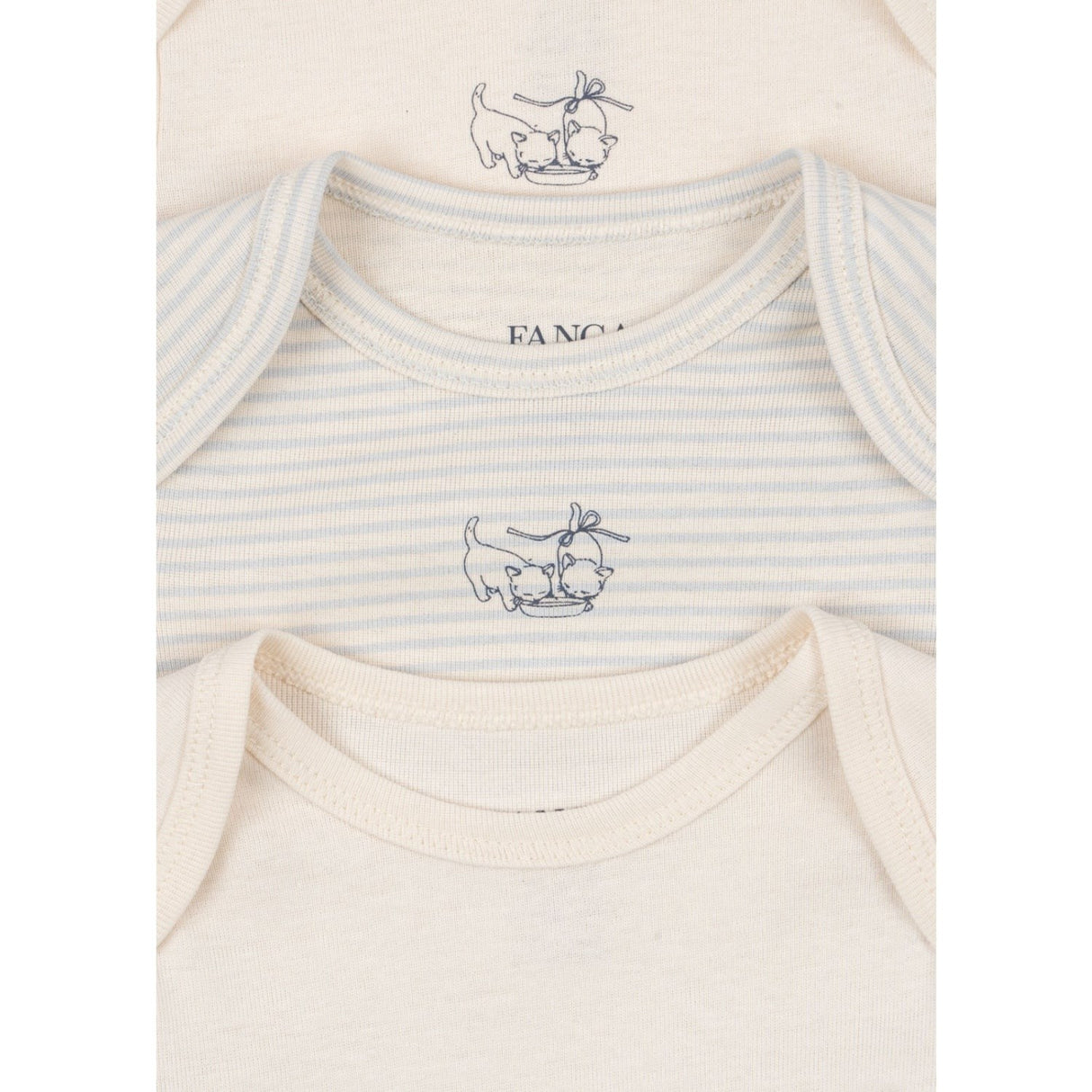 Konges Sløjd Fanga Blue Mix Fio Stripe 3 Pakke Ls Body OCS