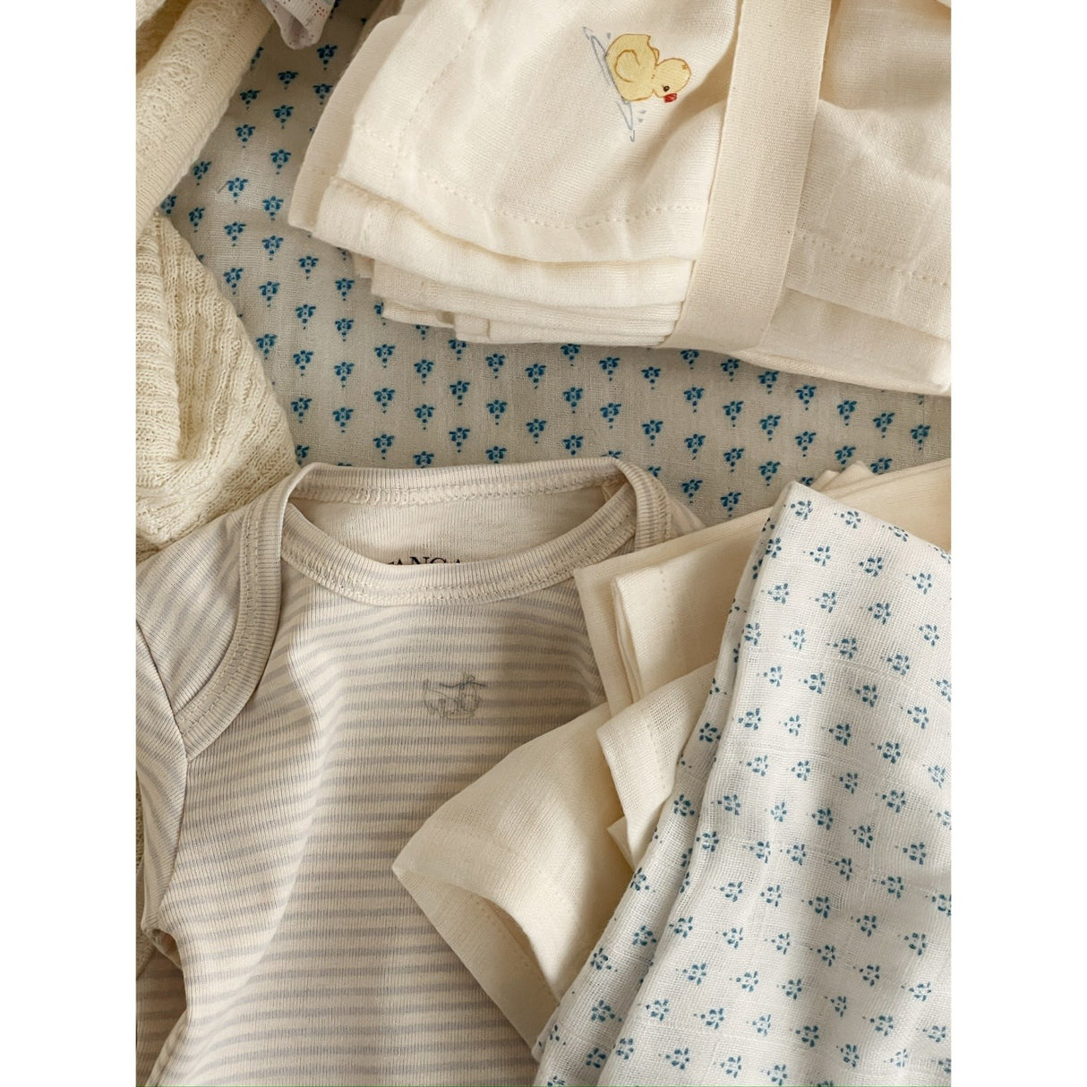 Konges Sløjd Fanga Punto Blu Bellini 3 Pakke Muslin Cloth GOTS