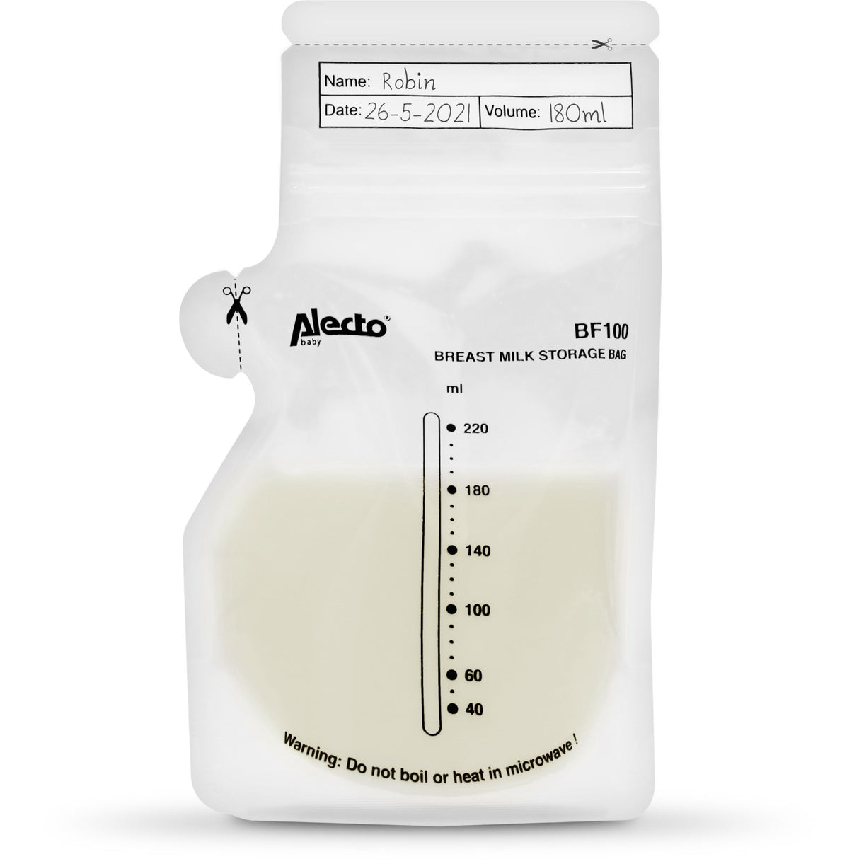 Alecto 100Pk Breast Milk Oppbevaring Bags