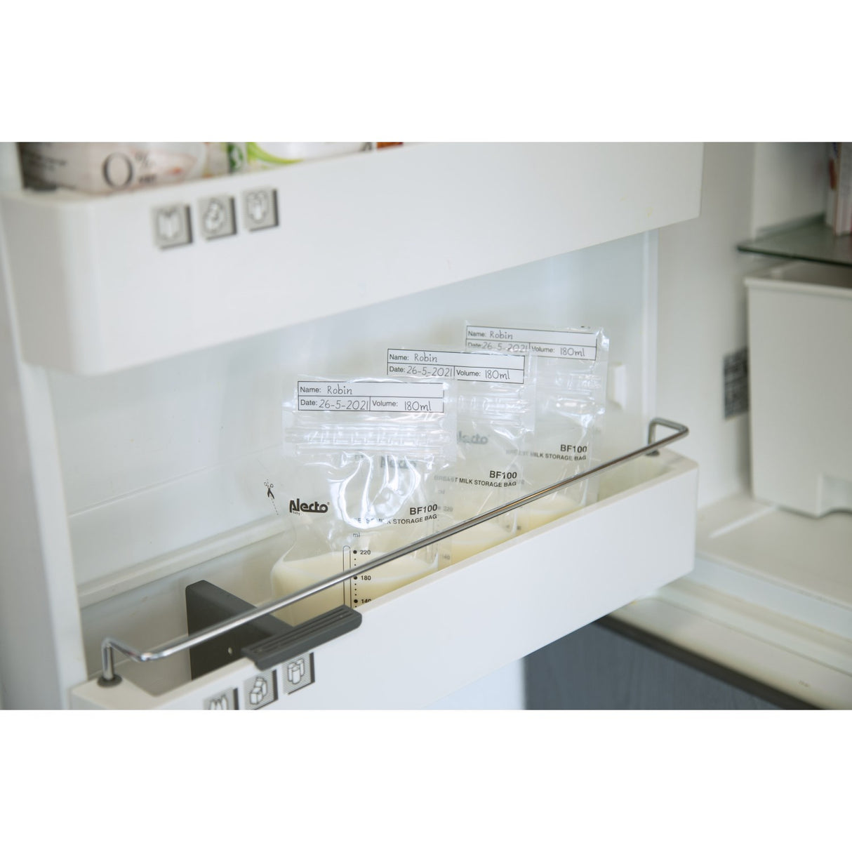 Alecto 100Pk Breast Milk Oppbevaring Bags