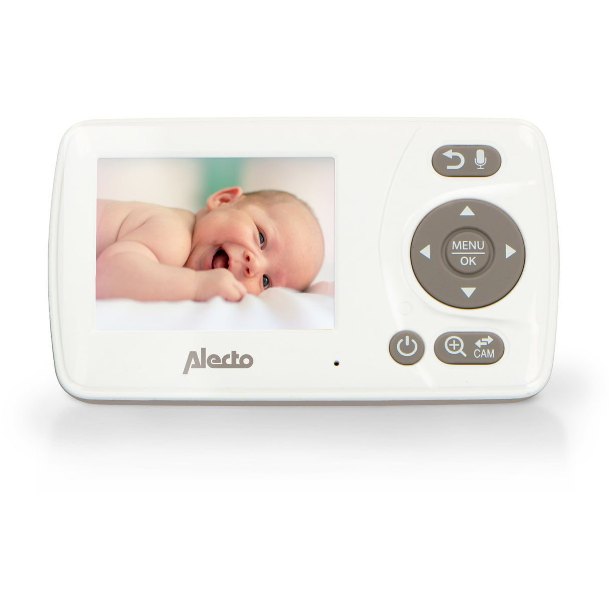 Alecto White/Taupe Video Monitor 2,4 Inch Colour Display