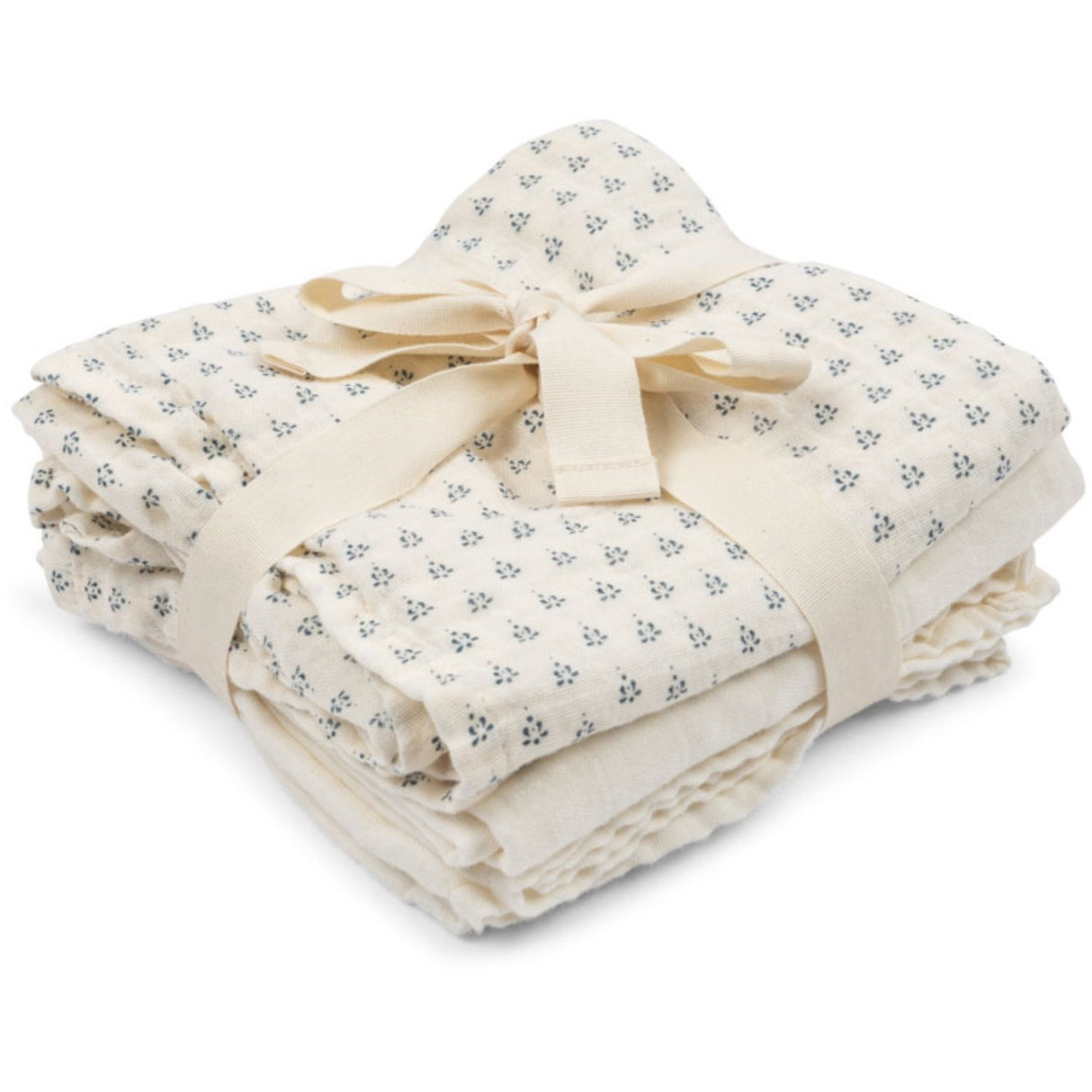 Konges Sløjd Fanga Punto Blu Bellini 3 Pakke Muslin Cloth GOTS