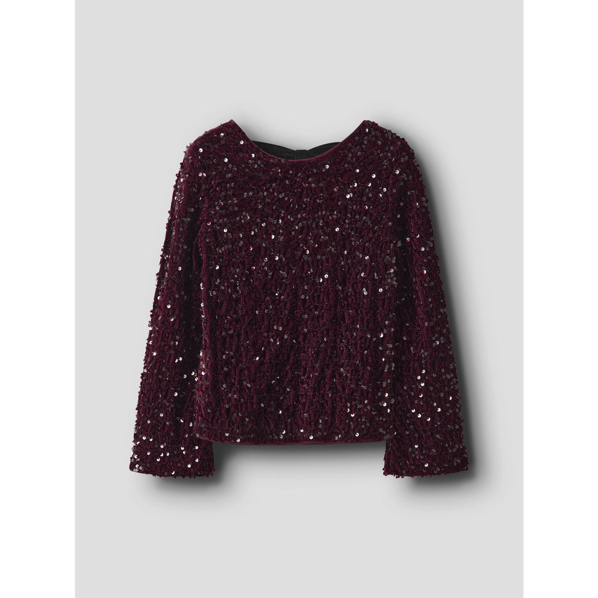Name It Burgundy Black Bow Nkfrusitta Ls Bue Bluse
