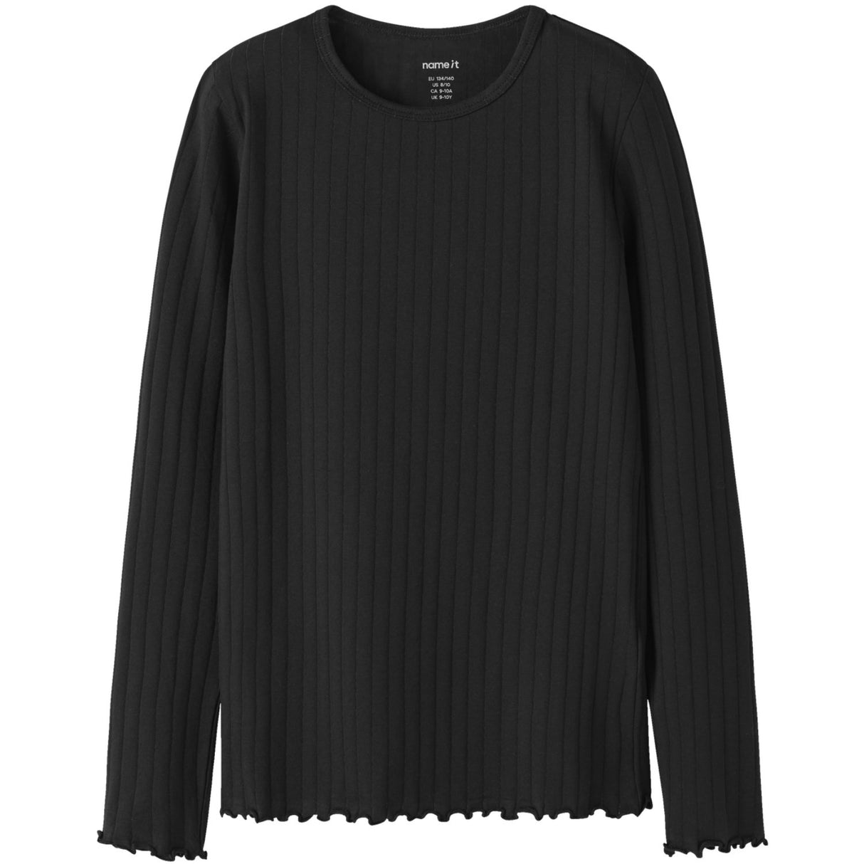 Name It Black Nkfvibse Ls Slim Topp