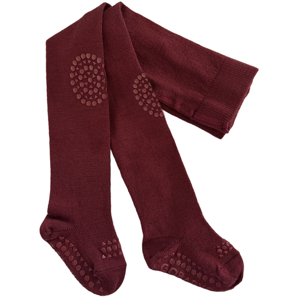 Gobabygo Wine Red Crawling Strømpebukser Merino Ull