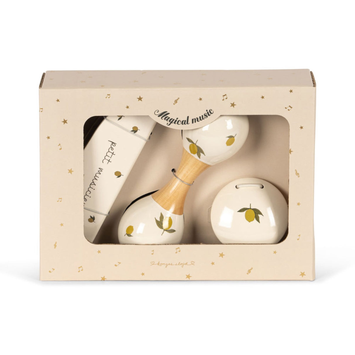 Konges Sløjd Lemon Musikk Sett Petit Lemon Glossy Fsc