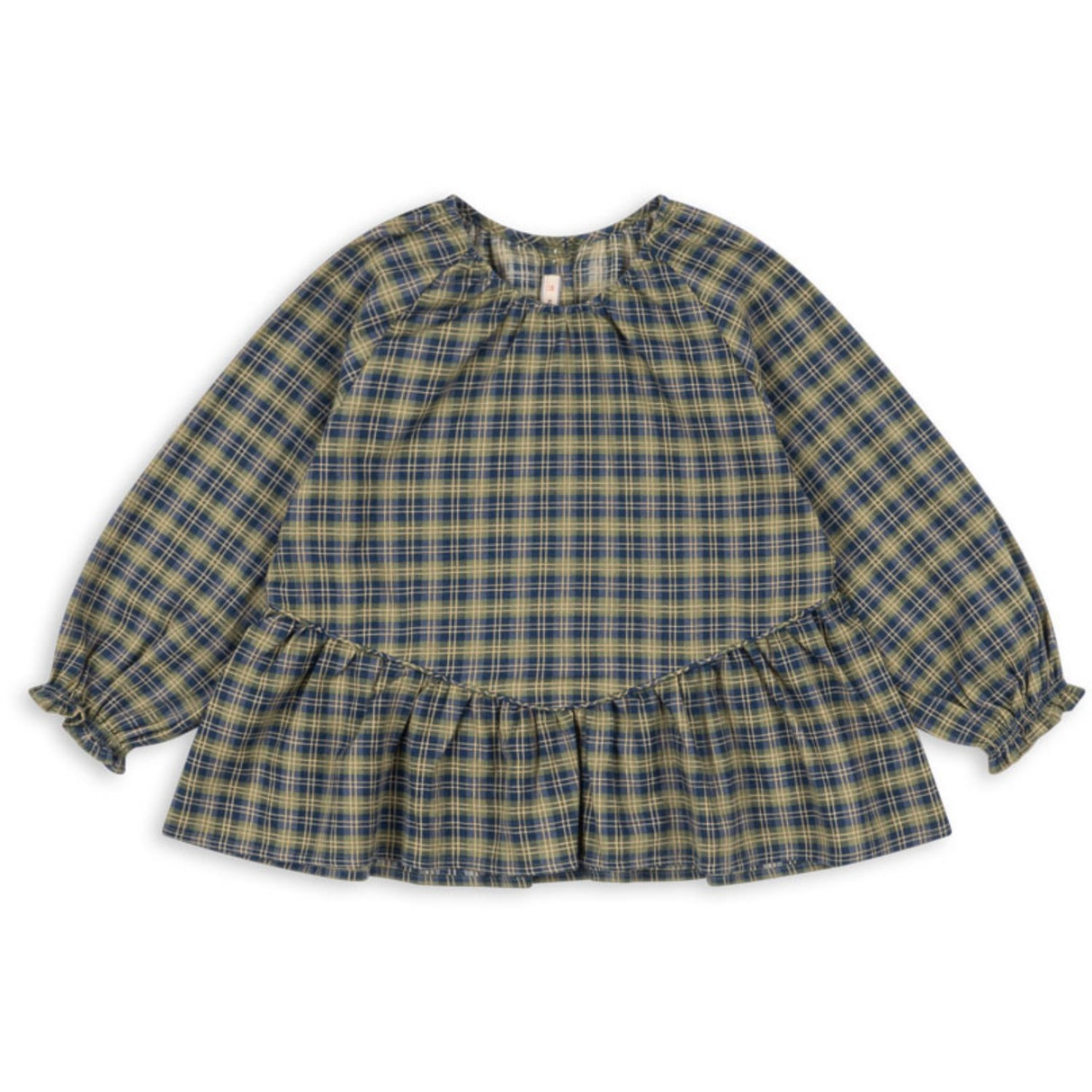 Konges Sløjd Laurel Blue Check Terre Bluse GOTS