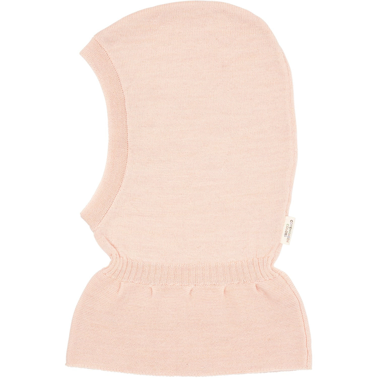 COPENHAGEN COLORS Soft Pink Lt. Strikket Merino Elefantlue Med Frill