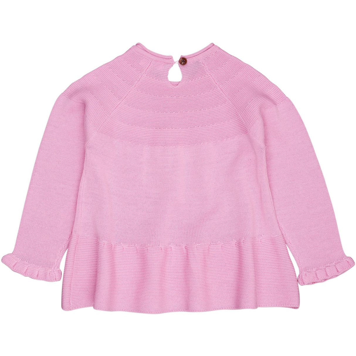 COPENHAGEN COLORS Syringa Merino Strikk Bluse Med Frill