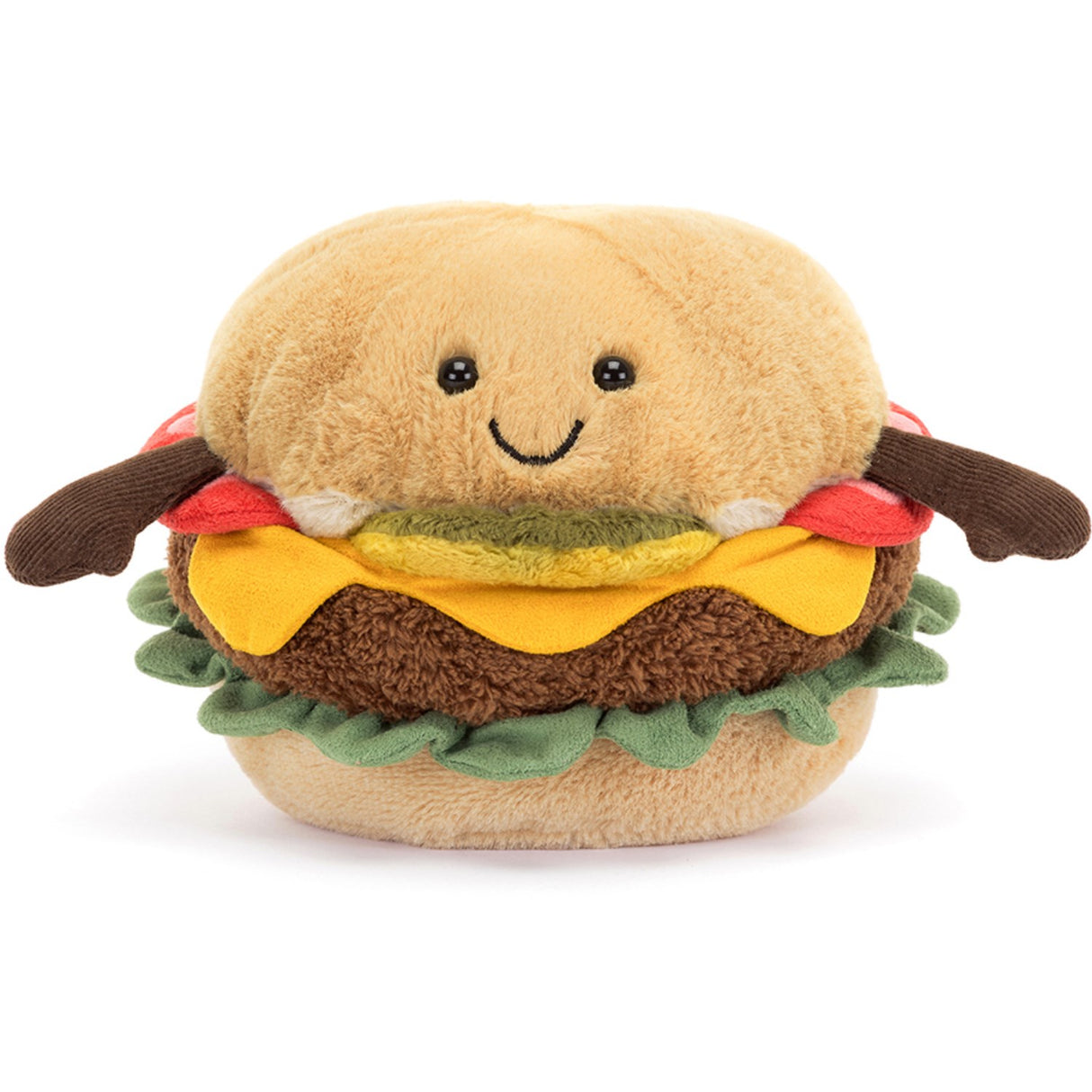 Jellycat Fastfood, Amuseables Burger, 11 Cm