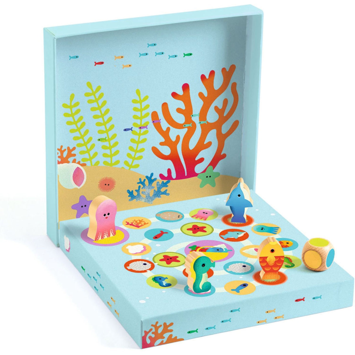 Djeco Trelærlingespill, Ludo Sea 4 Spill