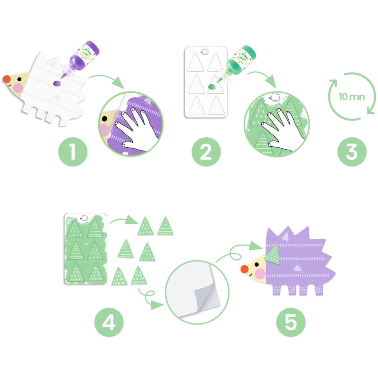 Djeco kreativt maleri, små former