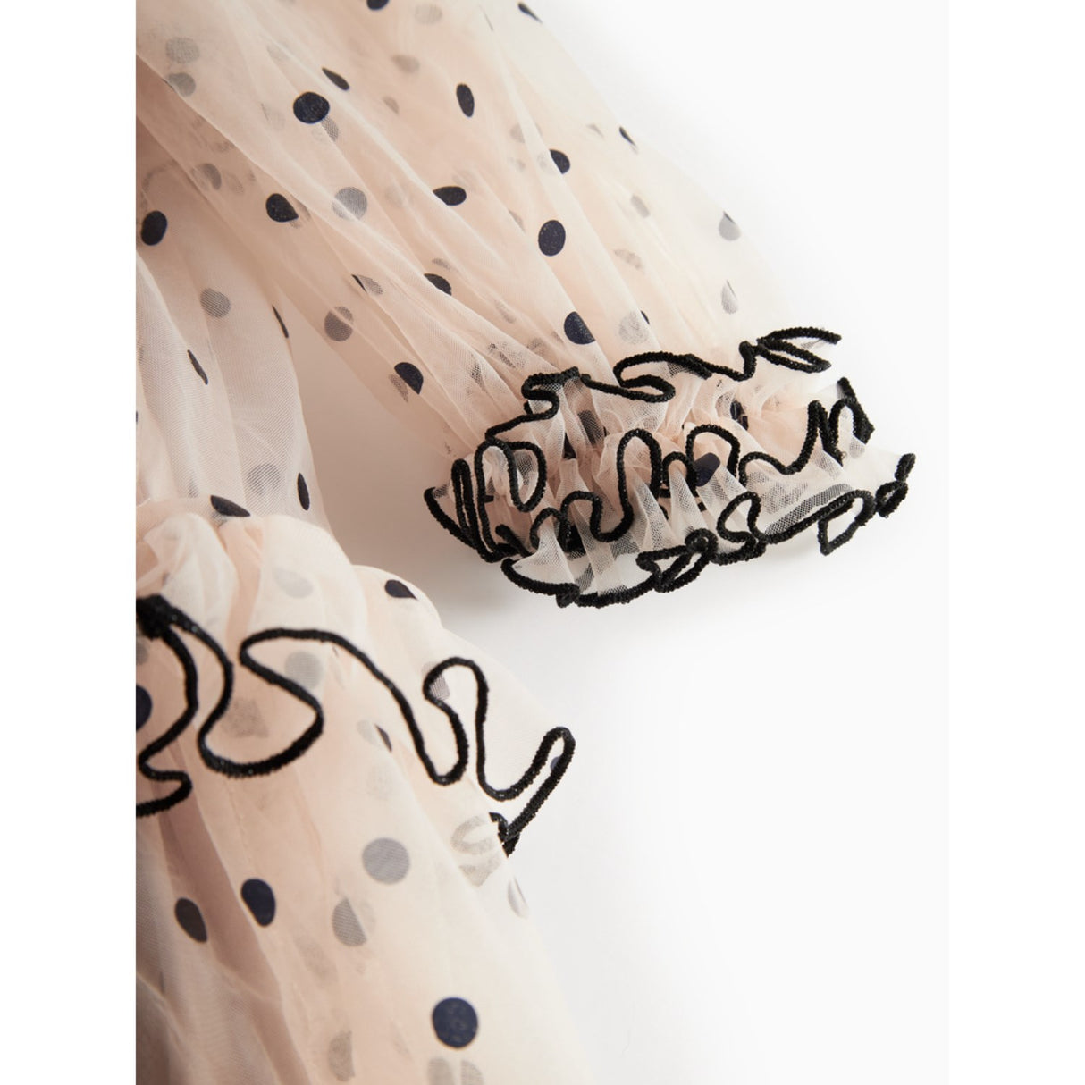 MarMar Tulle Black Dots Dakira LS Kjole