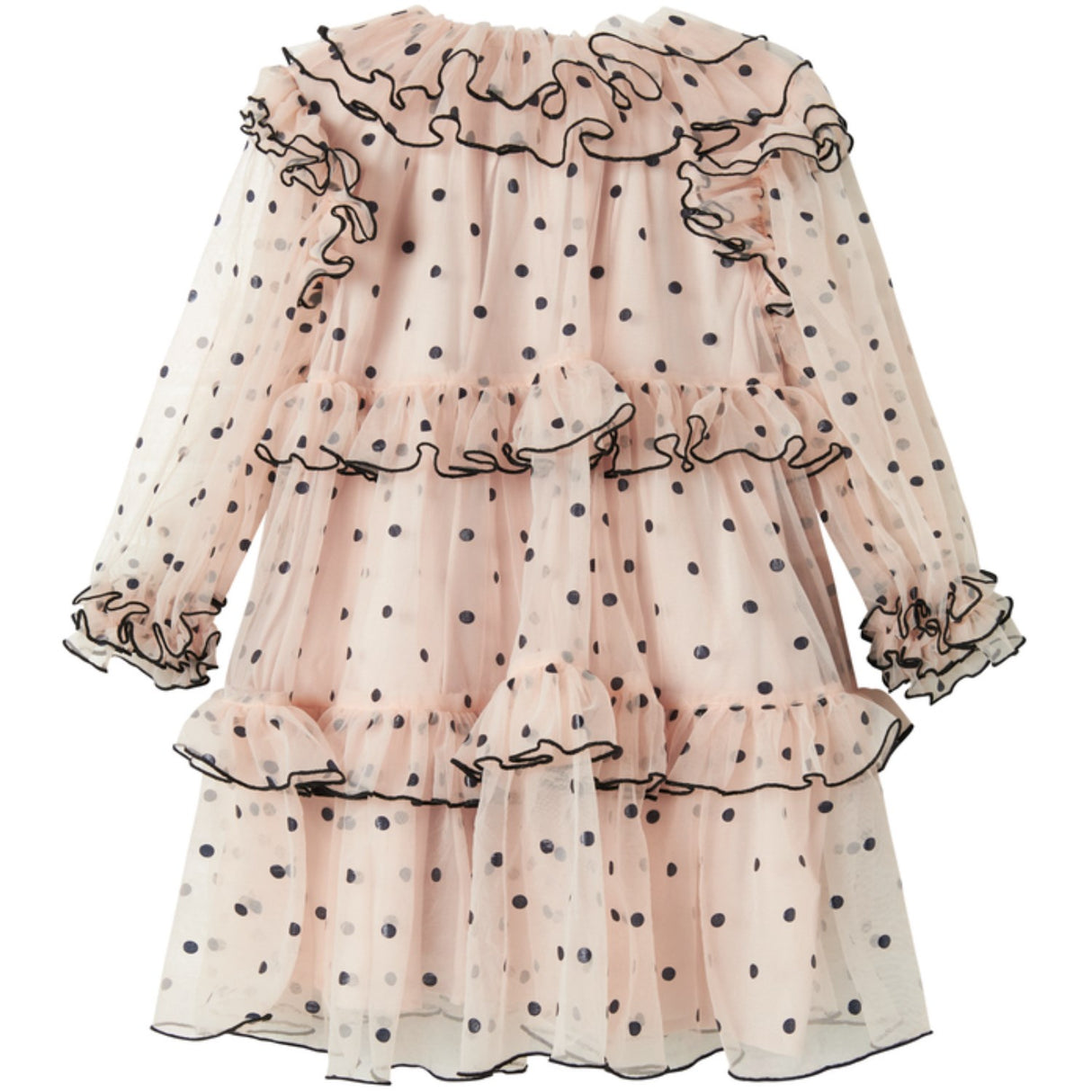 MarMar Tulle Black Dots Dakira LS Kjole