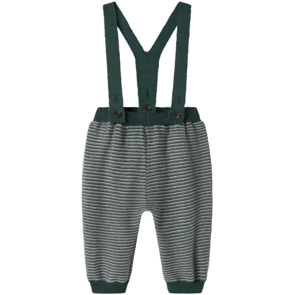 MarMar Cotton Rayon Knit Stripe Dark Leaf Stripe Perrin Bukser