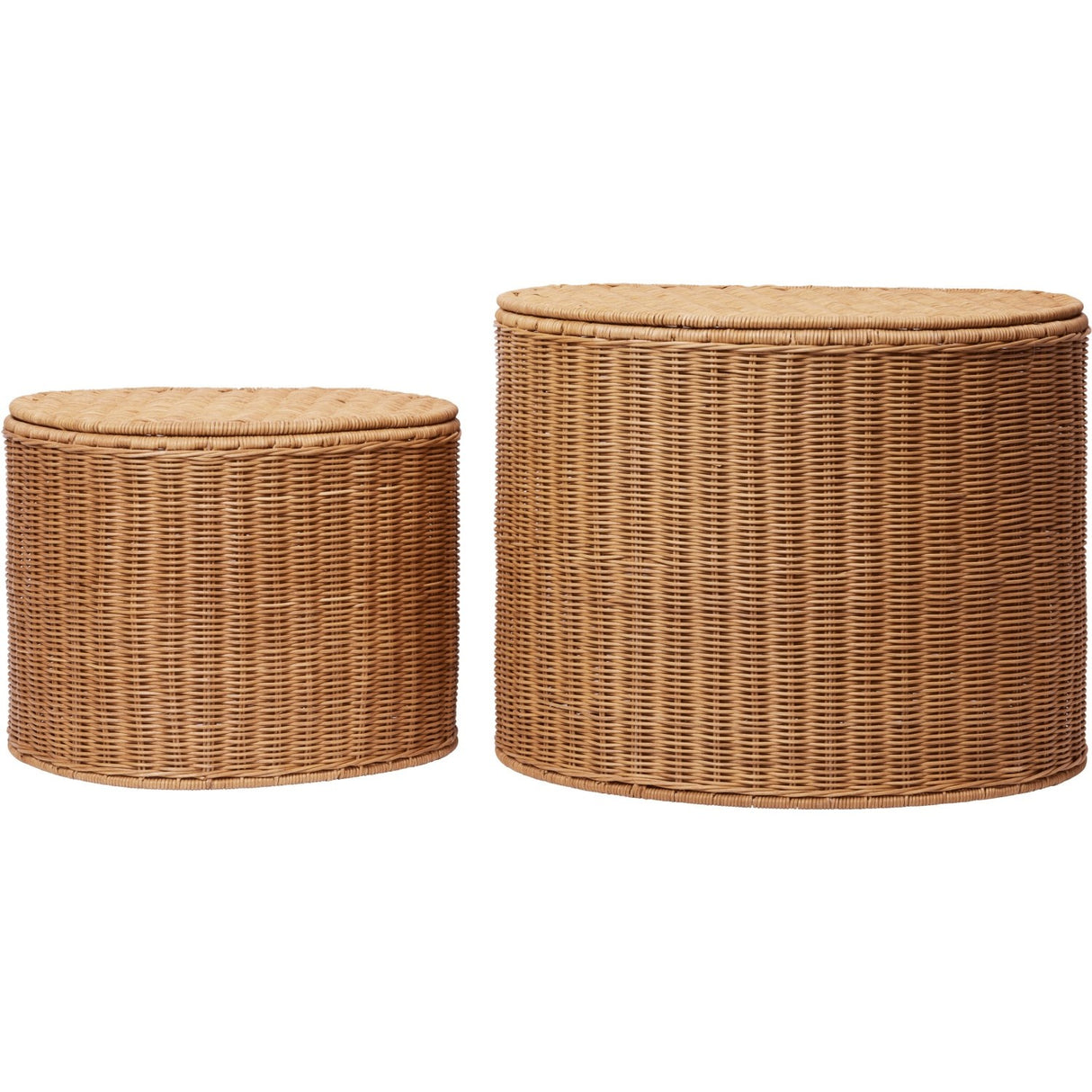 Ferm Living Natural Willora Flettet Oppbevaring 2-Pakning