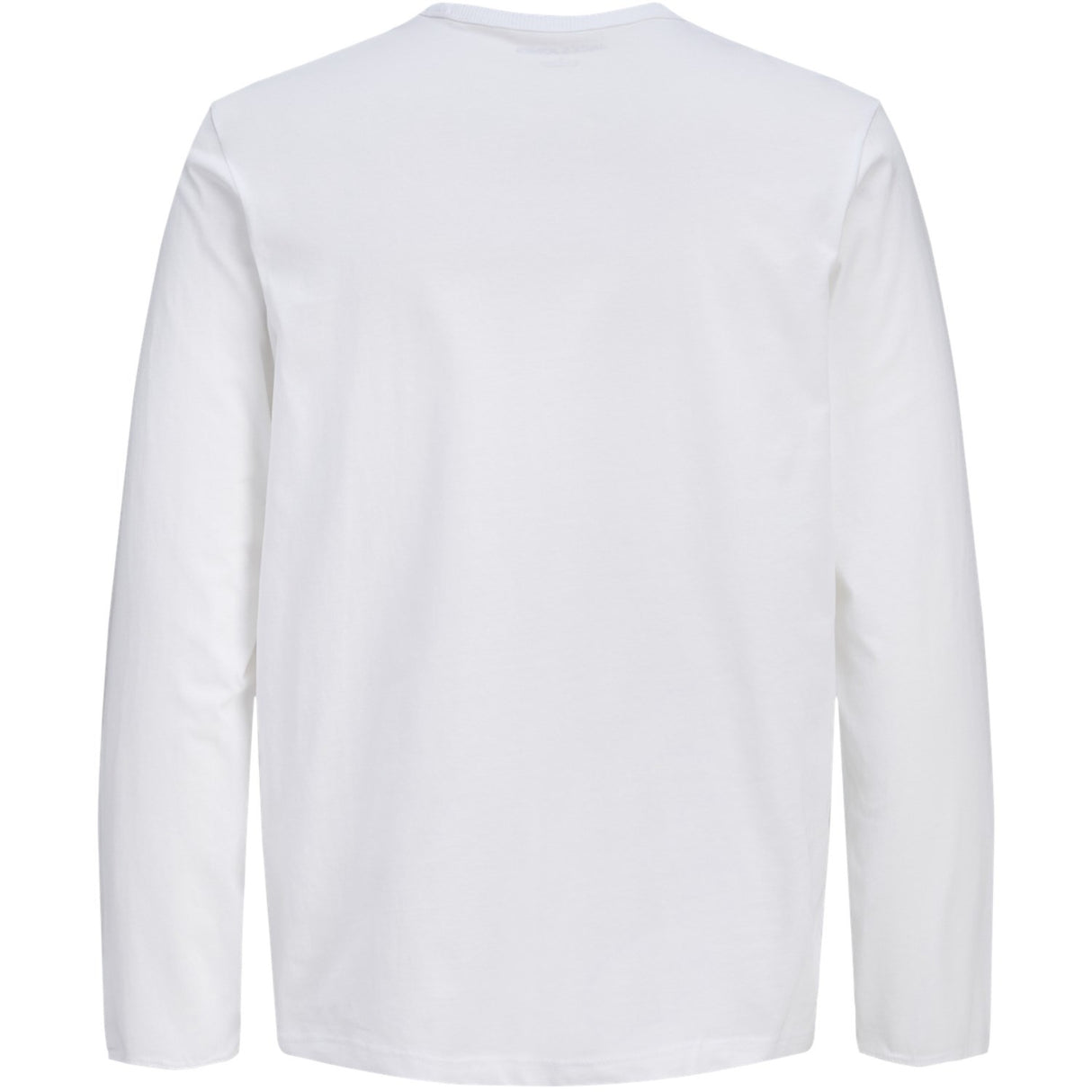 Jack & Jones Junior Bright White Jjcollege Logo Tee Ls Crew Neck Jnr