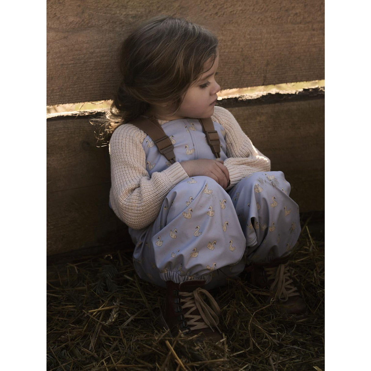 Lil'Atelier Zen Blue Swan Nmfladry10 Rain Sett Aop Fo Lil