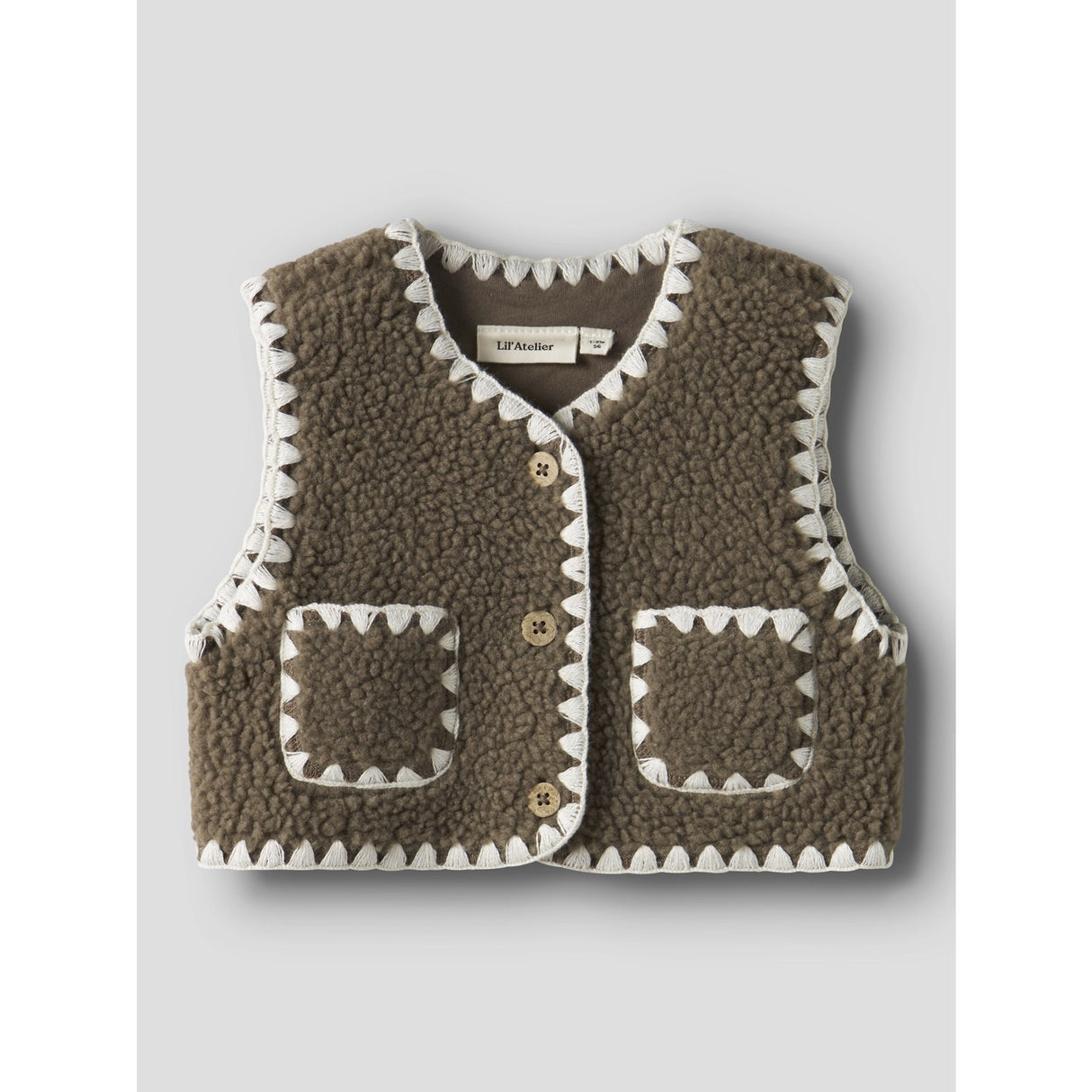 Lil'Atelier Shitake Nbflajo Loose Vest Lil
