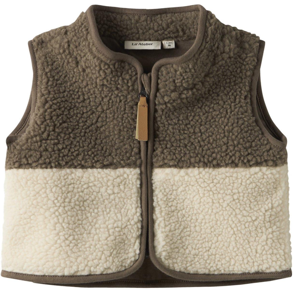 Lil'Atelier Turtledove Shitake Nbmlajo Loose Vest Lil